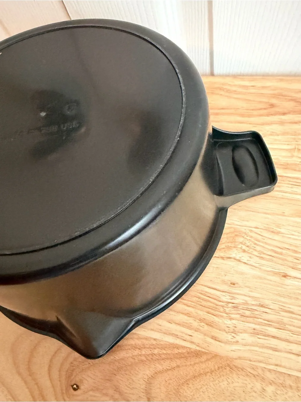 Pampered Chef Black Micro Cooker Microwave Steamer Large 8 Cup 2 Quart #2778